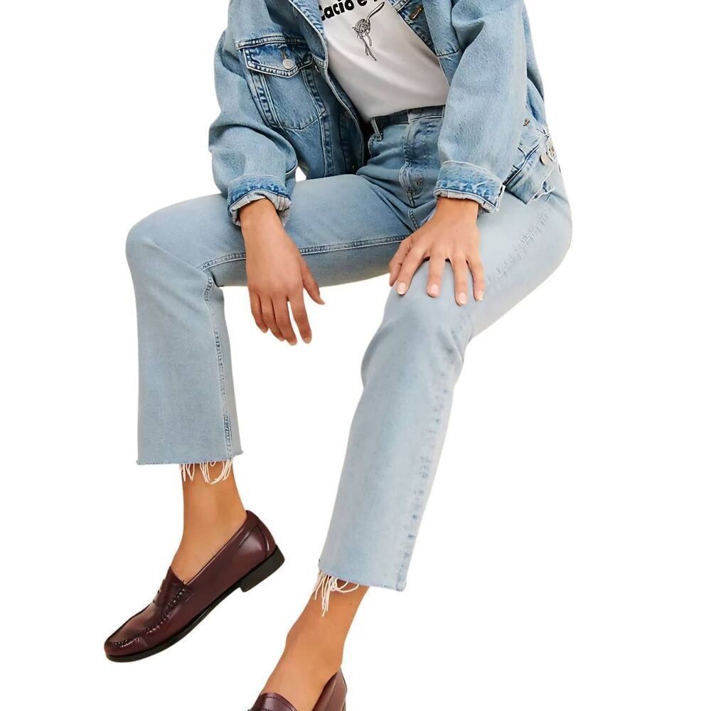 Citizens of Humanity Jeans Women's 27 Light Blue Isola Cropped Bootcut Organic
